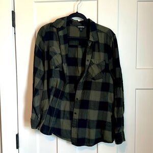 Express button down plaid shirt